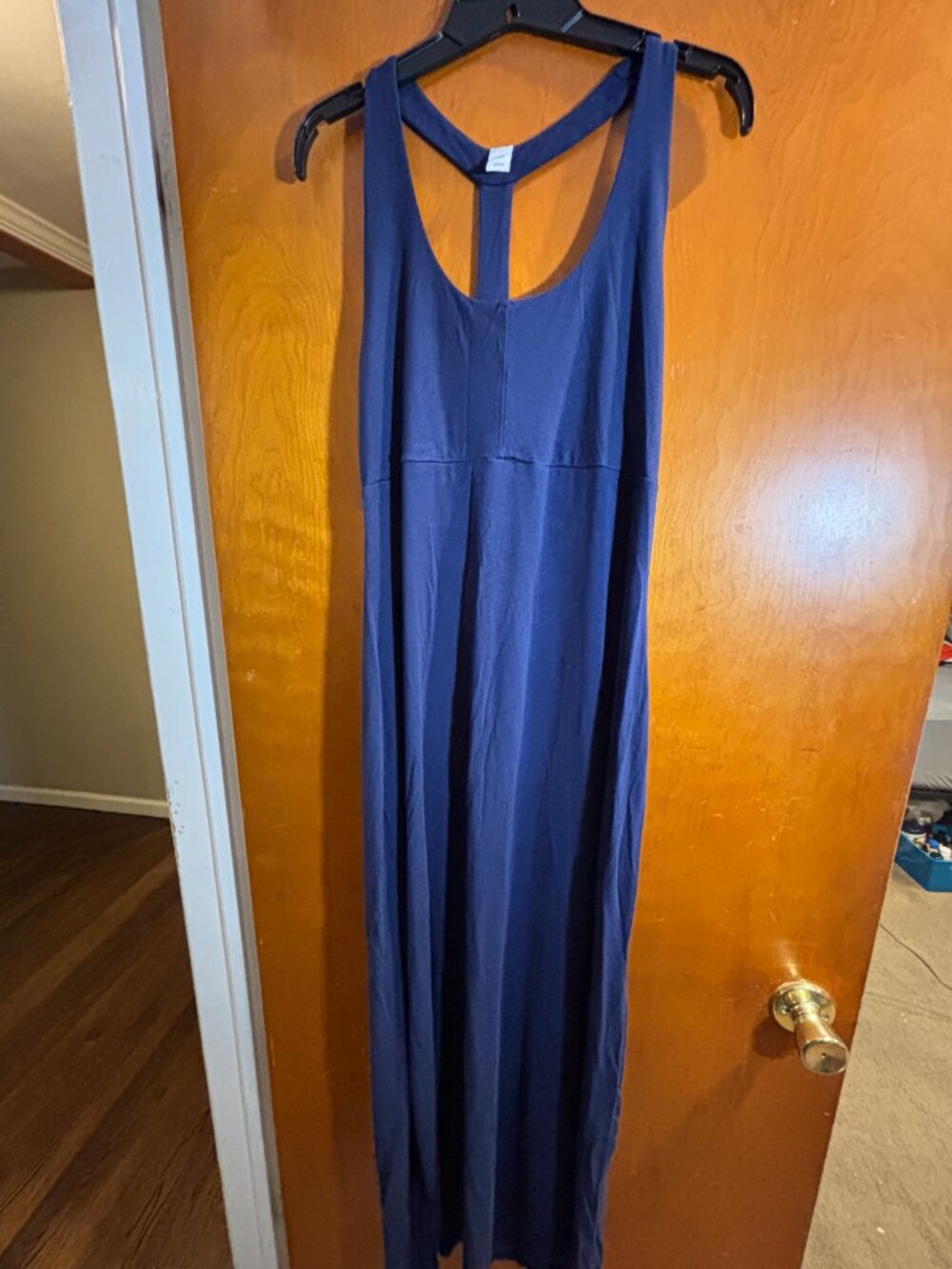 Old Navy Women T strap Blue tank dress SZ: L